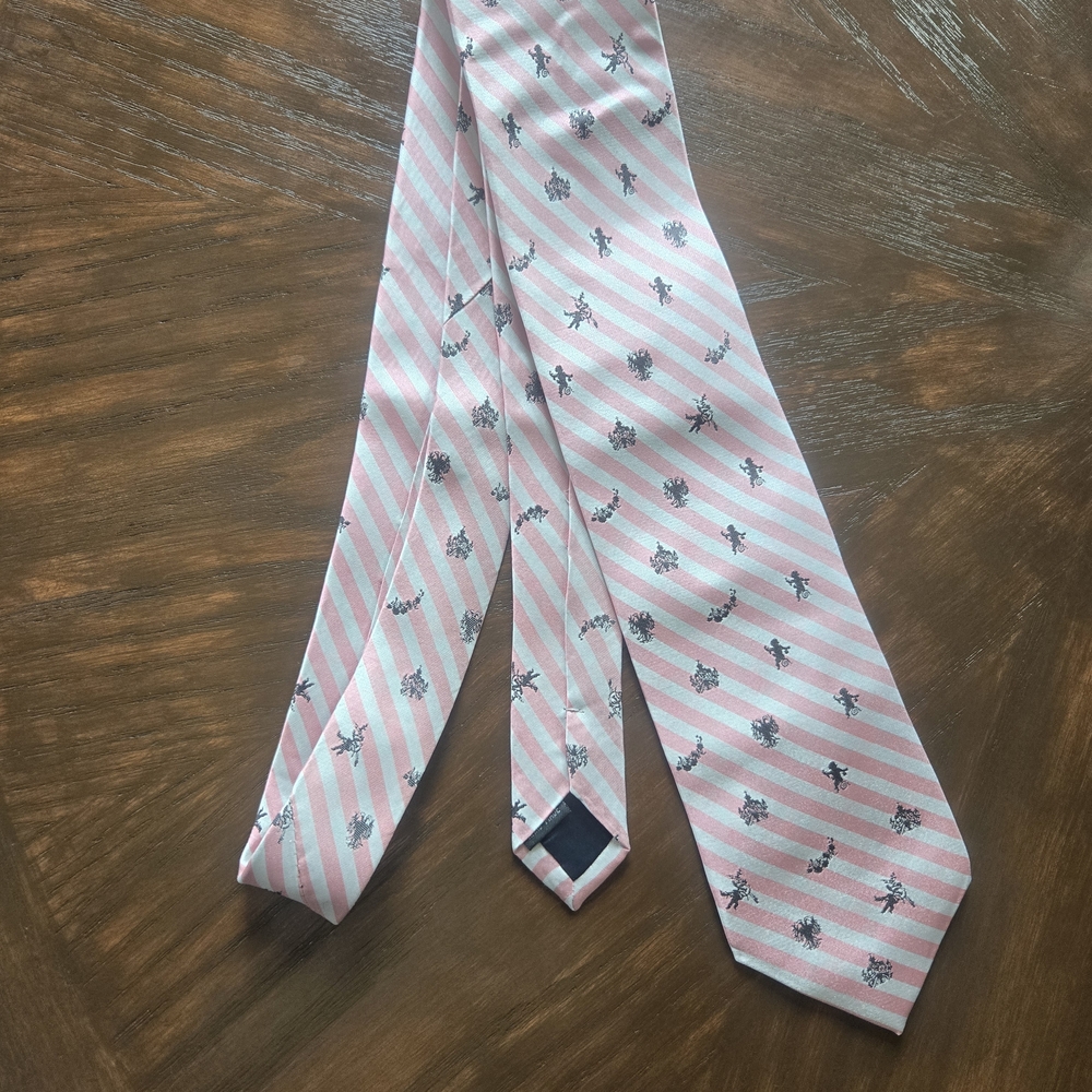 Elegant Floral Striped Men's Tie